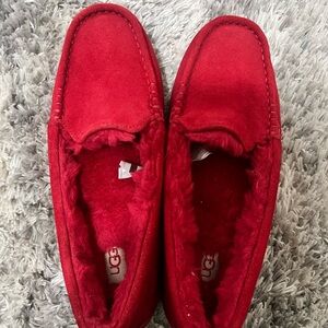 UGG Red Moccasin Slippers